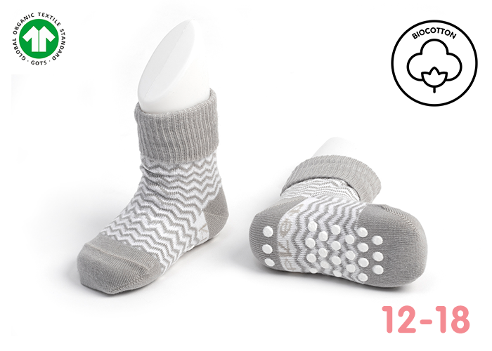 Anti-slip Stay-on-Socks 12-18 months 