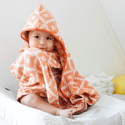 Blenker Hooded Towel Emberglow Red