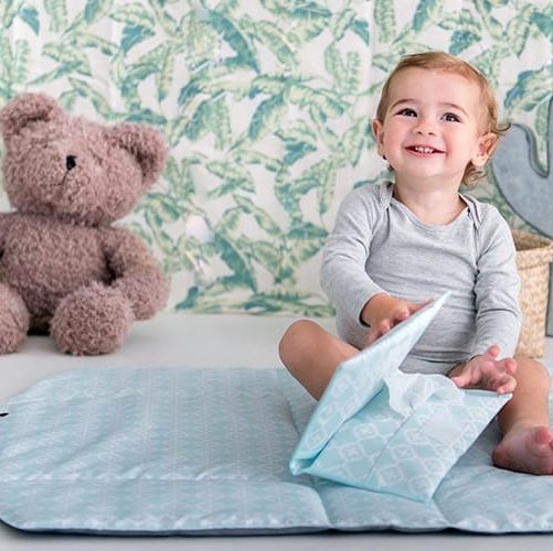 Napper PlayMat Tote bag Roccy Mint - Grey